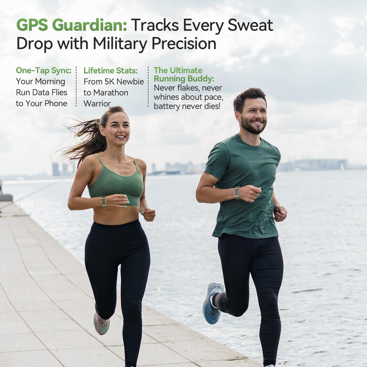 EnergyPort Fitness Tracker,Wearable Health Smart Bracelet Band with Blood Oxygen 170+ Sport Mode 60-Day Battery,Lifetime Membership,Activity Tracking Heart Rate Sleep Monitor for Android iOS,2 Bands