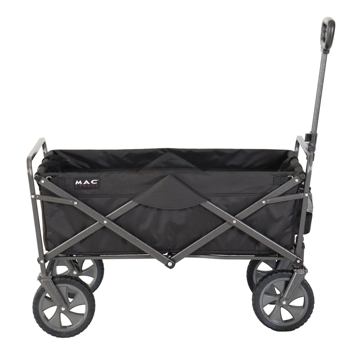 Mac Sports Collapsible Folding Outdoor Utility Wagon, Black