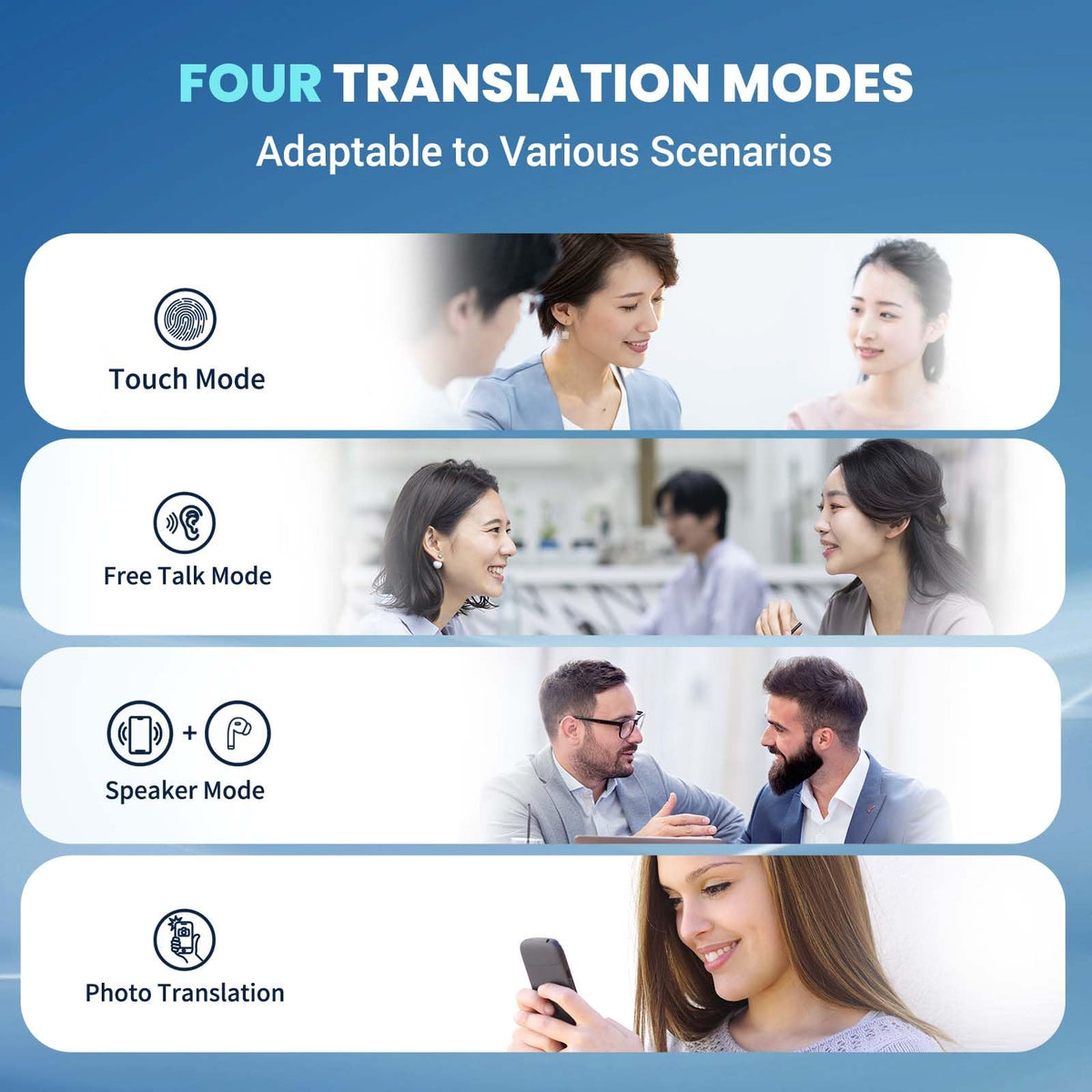 ANFIER AI Translator Earbuds Translation Earbuds Real-Time 98% Accuracy 0.5s Response |Lifetime Free Offline Translation(8 Languages) & Online Translation(144 Languages) AF56 Beige