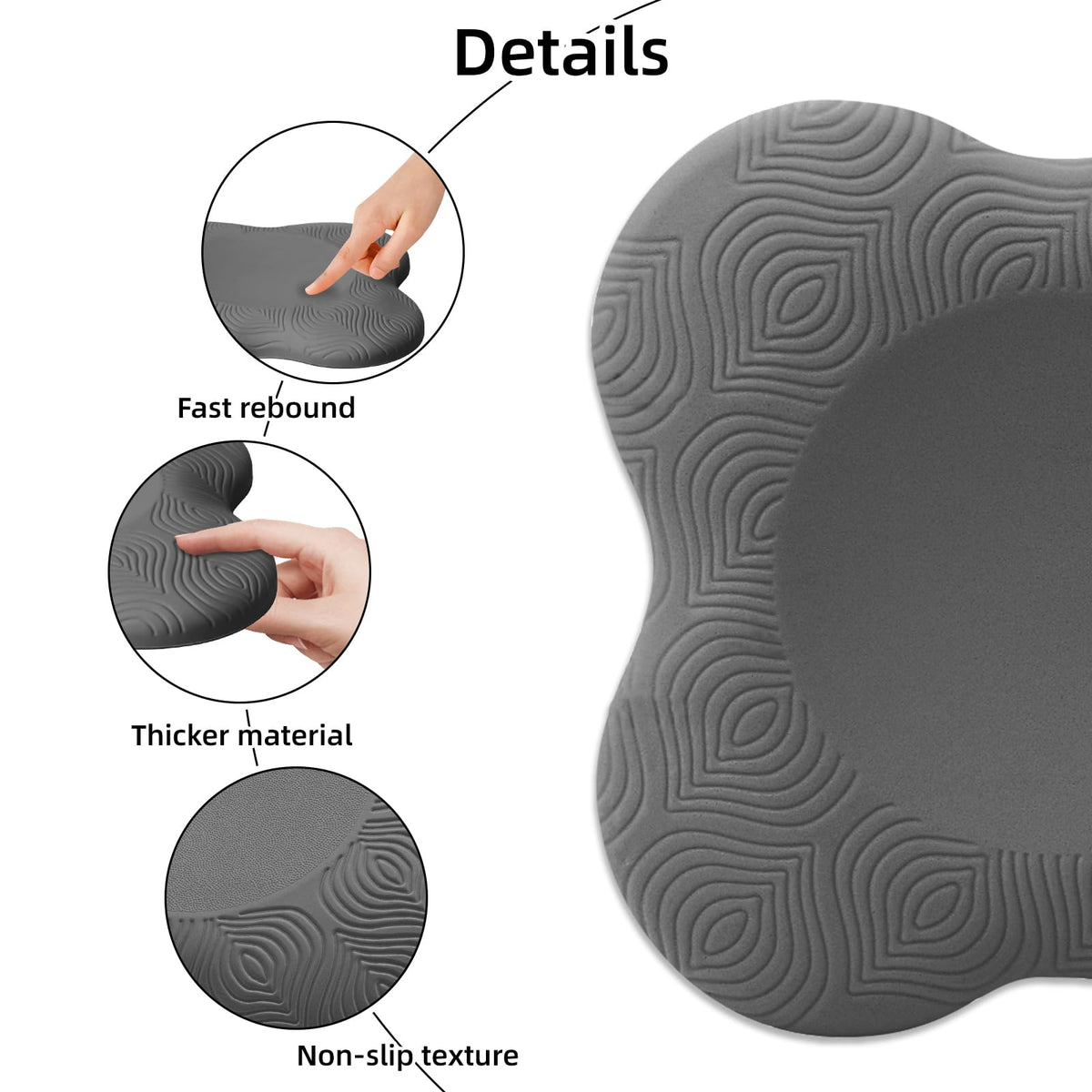 Yflingjie 2 packs Yoga Knee Pad Cushion Extra Thick for Knees Elbows Wrist Hands Head Foam Pilates Kneeling pad Yoga Knee Cushion Thick Exercise Pads for Knees Elbows Wrist Hands Head Foam Pilates