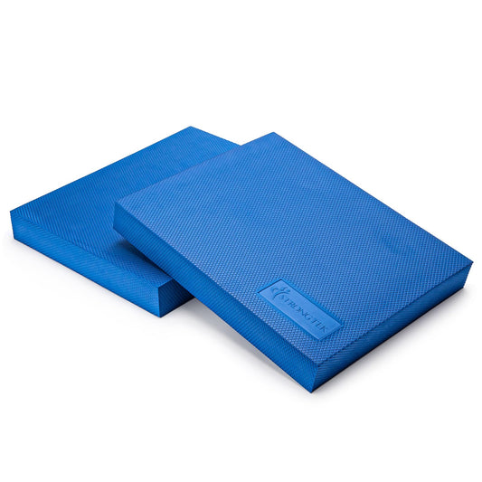 StrongTek 2-Pack Extra Wide Balance Pads, 19" x 15.8" x 2.4" High-Density TPE Foam for Physical Therapy & Exercise, Non-Slip, Water-Resistant, Stability & Core Strength Training