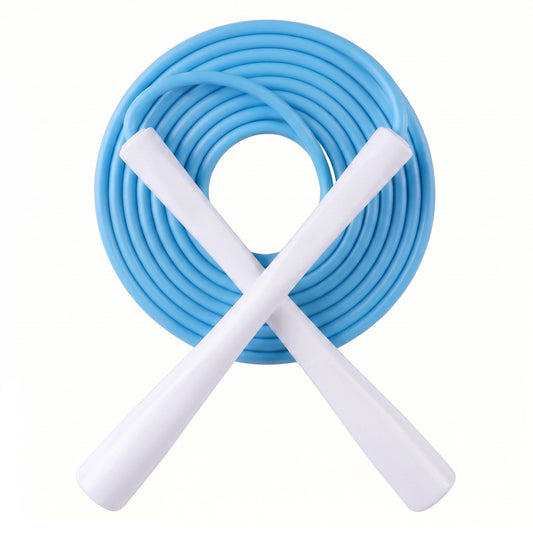 YUEDONG 5mm Adjustable Weighted Jump Rope Inspired by Canton Tower Curve - Elegant Matte Long Handles with Four-Sided Anti-Slip Design, Self-Lubricating POM for Smooth Silent Cardio Fat Burning Workout Women Fitness Weight Loss Portable with Carry Bag (1,