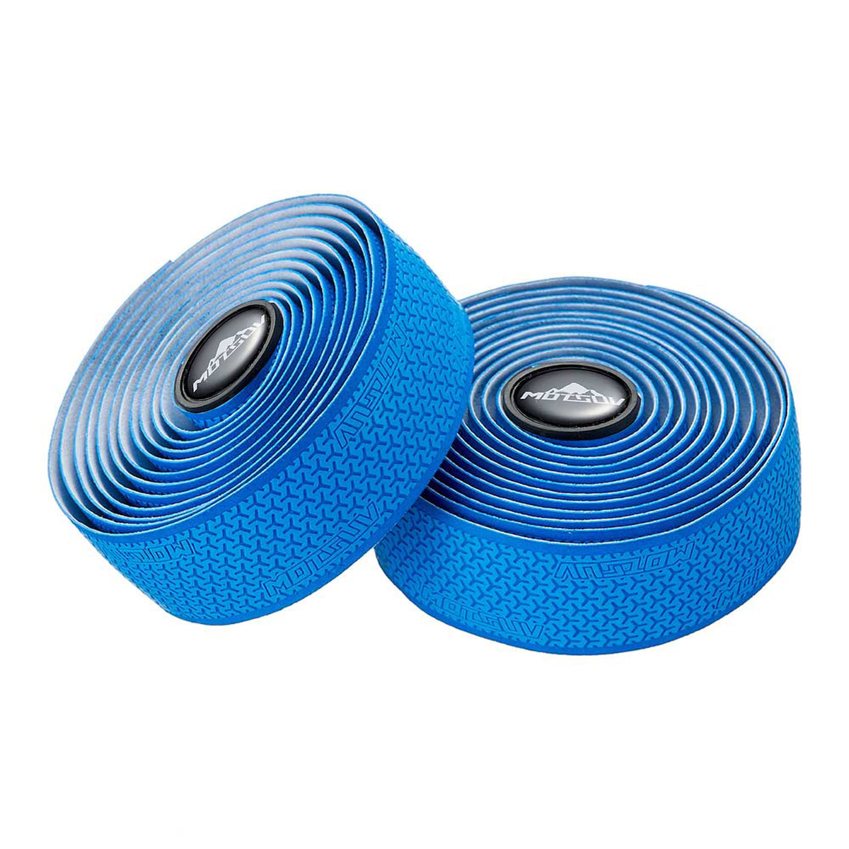 VXM Bike Handlebar Tape,Road Bicycle Bar Tape, PU Leather + EVA,Cycling Handle Grip Wrap-2 Rolls (Blue)