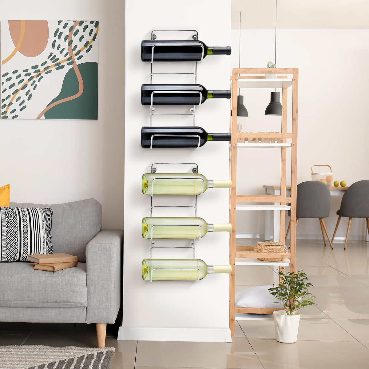 Sorbus Bathroom Wall Mounted Towel Rack - 12 Level Shelves for Rolled Towels, Washcloths, Linen - Spa, Salon & Towel Storage