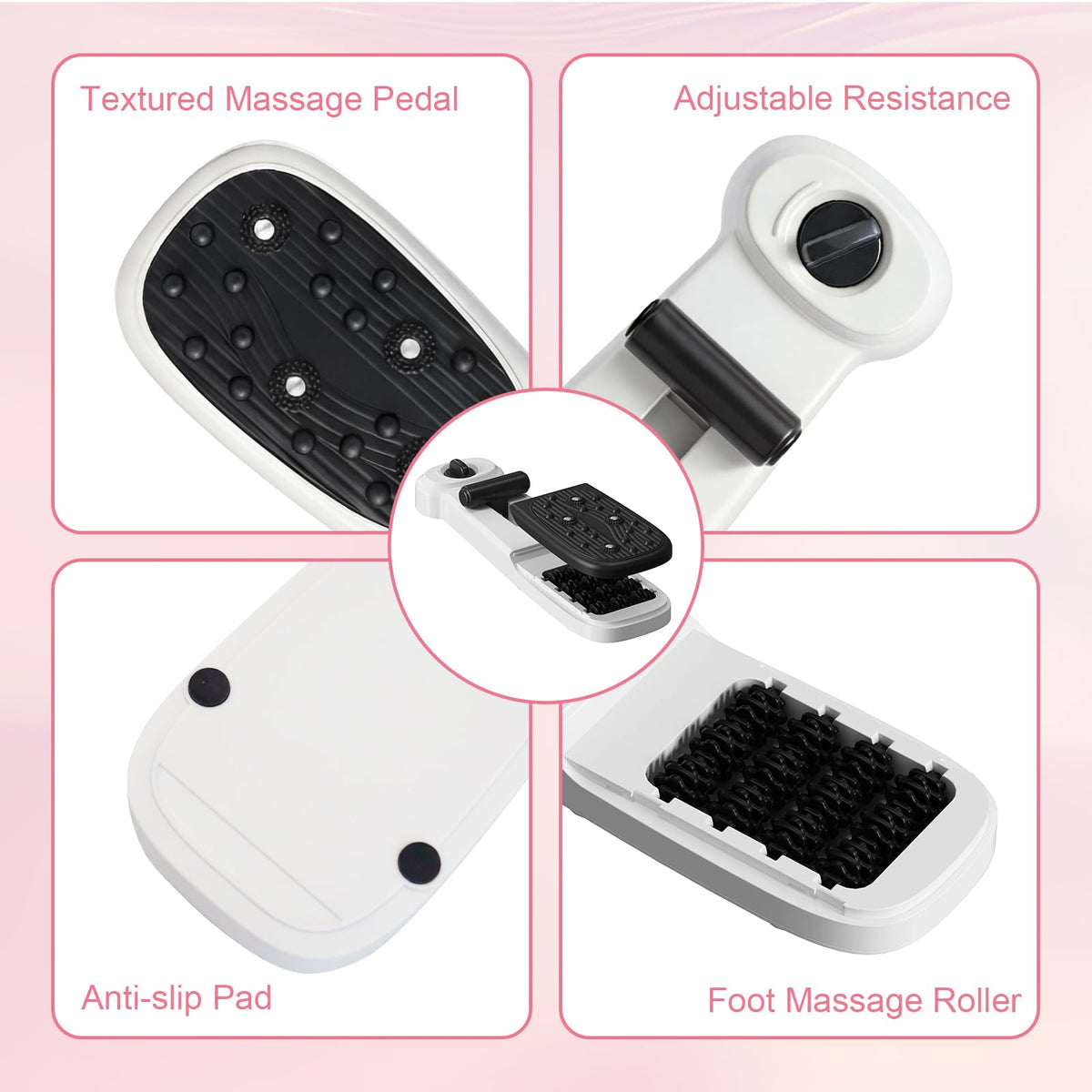 kisnbld Foot Arch Trainer,Plantar Fasciitis and Flat Feet with Adjustable Magnetic- Arch Support Strengthener with Massage, Portable for Home and Gym