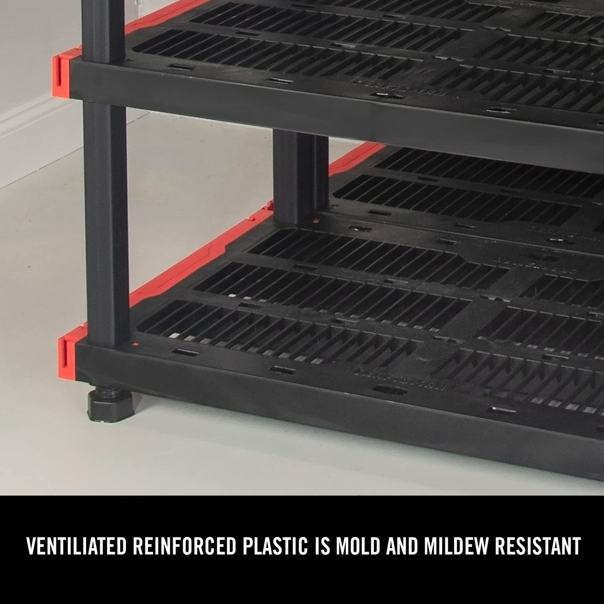 CX Craftsman 4-Tier Highly Durable Storage Rack, 4 Shleves That Support up to 200lbs/shelf, Organization and Storage, Weather-Resistant Design, Easy Assembly, American Made (55H x 40W x 24D)