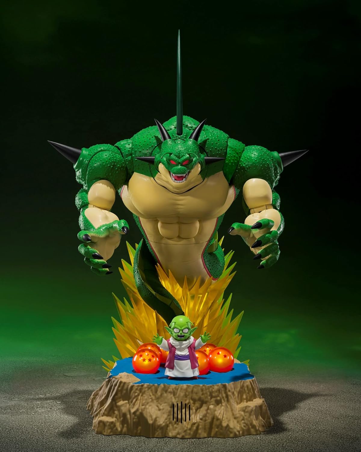 TAMASHII NATIONS - Dragon Ball Z Porunga & Dende Luminous Dragon Ball Set | Authentic Shenron Collectible