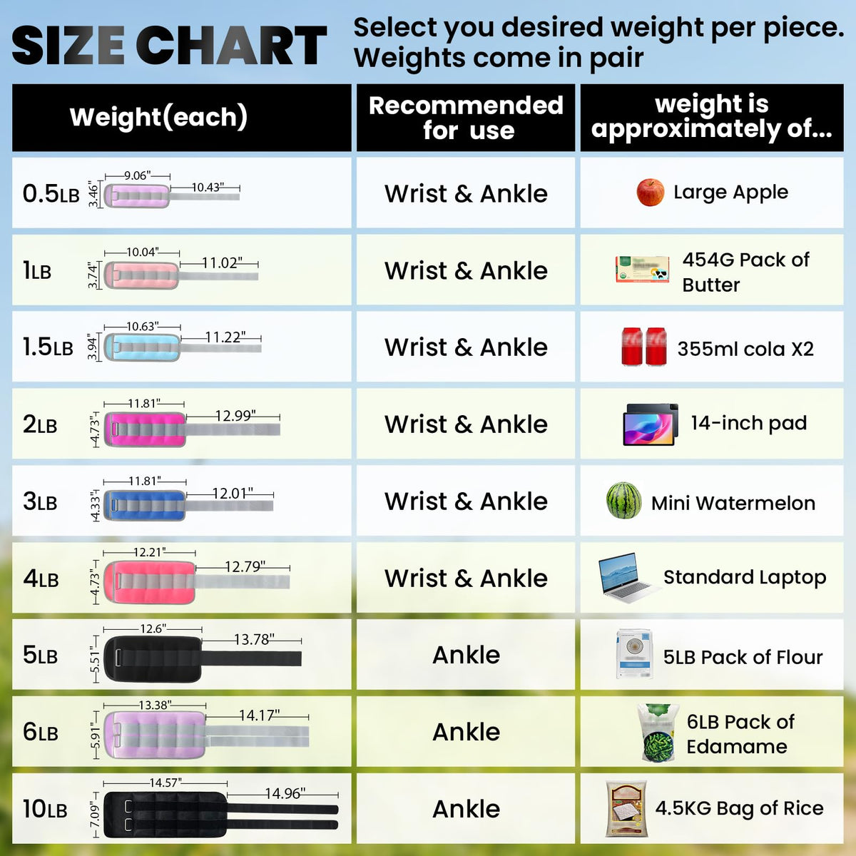 Ankle Weights, Wrist Leg Arm Weights for Women Men Kids Child with Adjustable Straps,A Pair of 4LBS(2LB Each Weight) Strength Training Weighted for Jogging, Running, Walking, Fitness, Rose Red