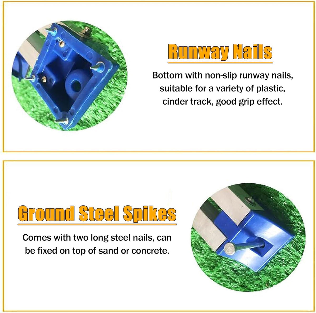 DNYSYSJ Starting Block - Multi-Function Athletics Track Starting Block 6 Adjustable Pedal Angle Sprinter Starting Block