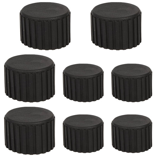 SquEqu 8 Pack Weight Bench End Caps Replacement Exercise Steppers Foot Tips Rubber Covers Floor Protector for Stair Stepper Elliptical Machine Recumbent Bike Recumbent Exercise Bike Stationary Bike
