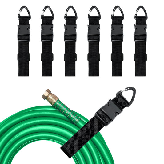 6 Pcs Extension Cord Holder Organizer with Triangle Clips, 1.5 x 16 Inch Adjustable Heavy Duty Cable Hanger for Garage Organization Workshop Organizers and Storage