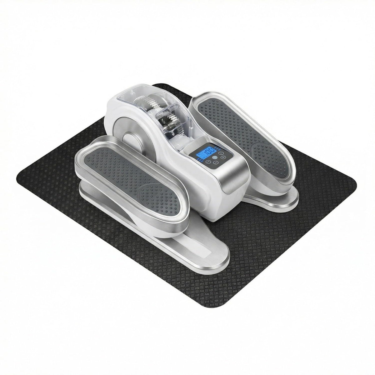 Stepwaver Double-Sided Rubber Non Slip Mat for Elliptical Machine, 24"x17" Anti Slip Mat for Vibration Plate & Stepper, Odorless & Durable