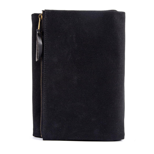 A5 Notebook Cover with Travelers Notebooks Compatibility Durability, Refillable Waxed Canvas Journal Cover Suitable for Both Men and Women. Fits Pens, Cards, and Tickets