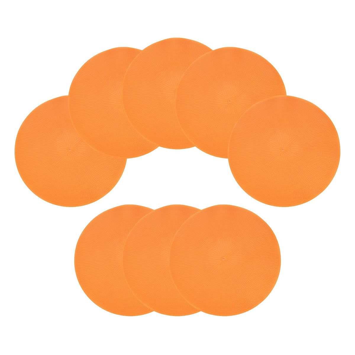 YELARXI Spot Markers for Agility Dot, Non-Slip Poly Spots Floor Dots Flat Field Soccer Training Equipment 9 in & 8 Pcs & Orange -Fitting for (Gym/Sports/Training/PE Games/Dance)