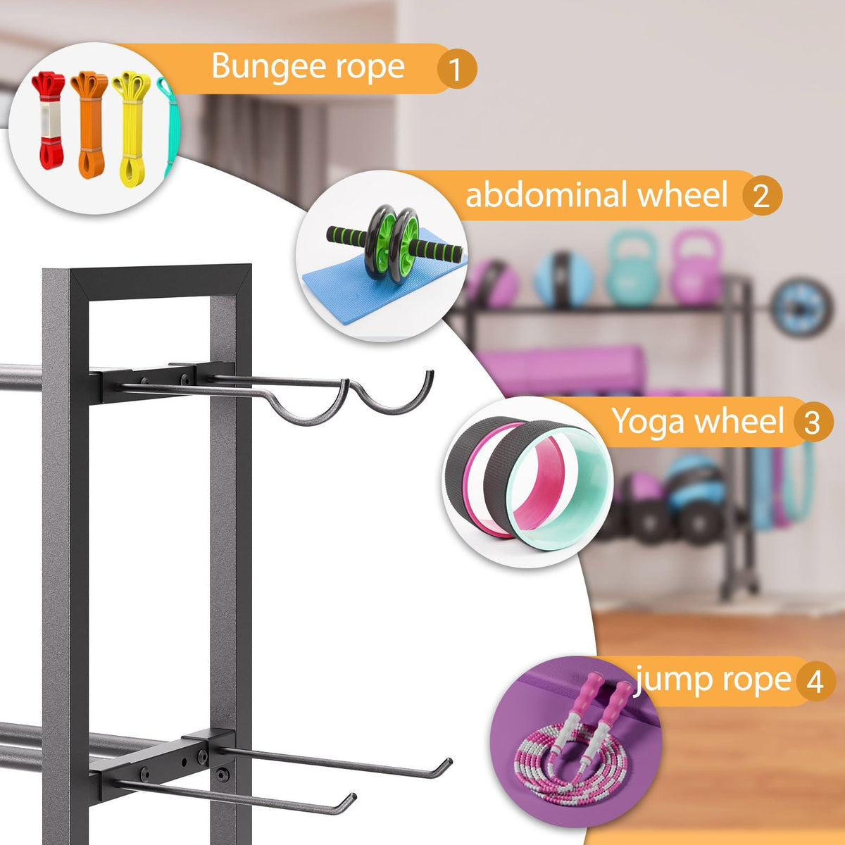 Adjustable 3-Tier Dumbbell Rack – Heavy-Duty Metal Weight Storage Stand for Dumbbells, Kettlebells, and More – Space-Efficient Home Gym Organizer – 396 lb Capacity (Dumbbells Not Included)