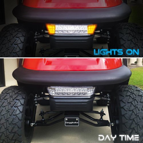 Gaoerfu-CP 12V Club Car Precedent LED Head Light with Bumper, For 12V Precedent Electric Golf carts LED Head 2004-UP