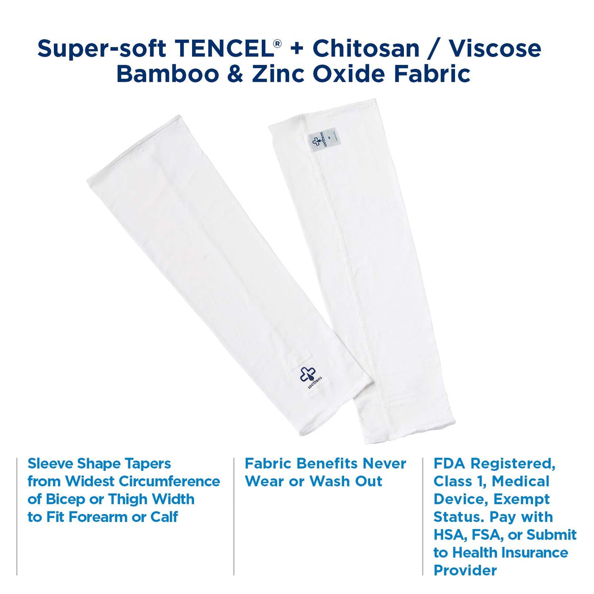 Eczema & Psoriasis - Arm & Leg Sleeve - Moderate & Severe Sensitive Skin Treatment - Wet Wrap Bandage - Fits bicep or thigh < 24 in circumference (size 11)