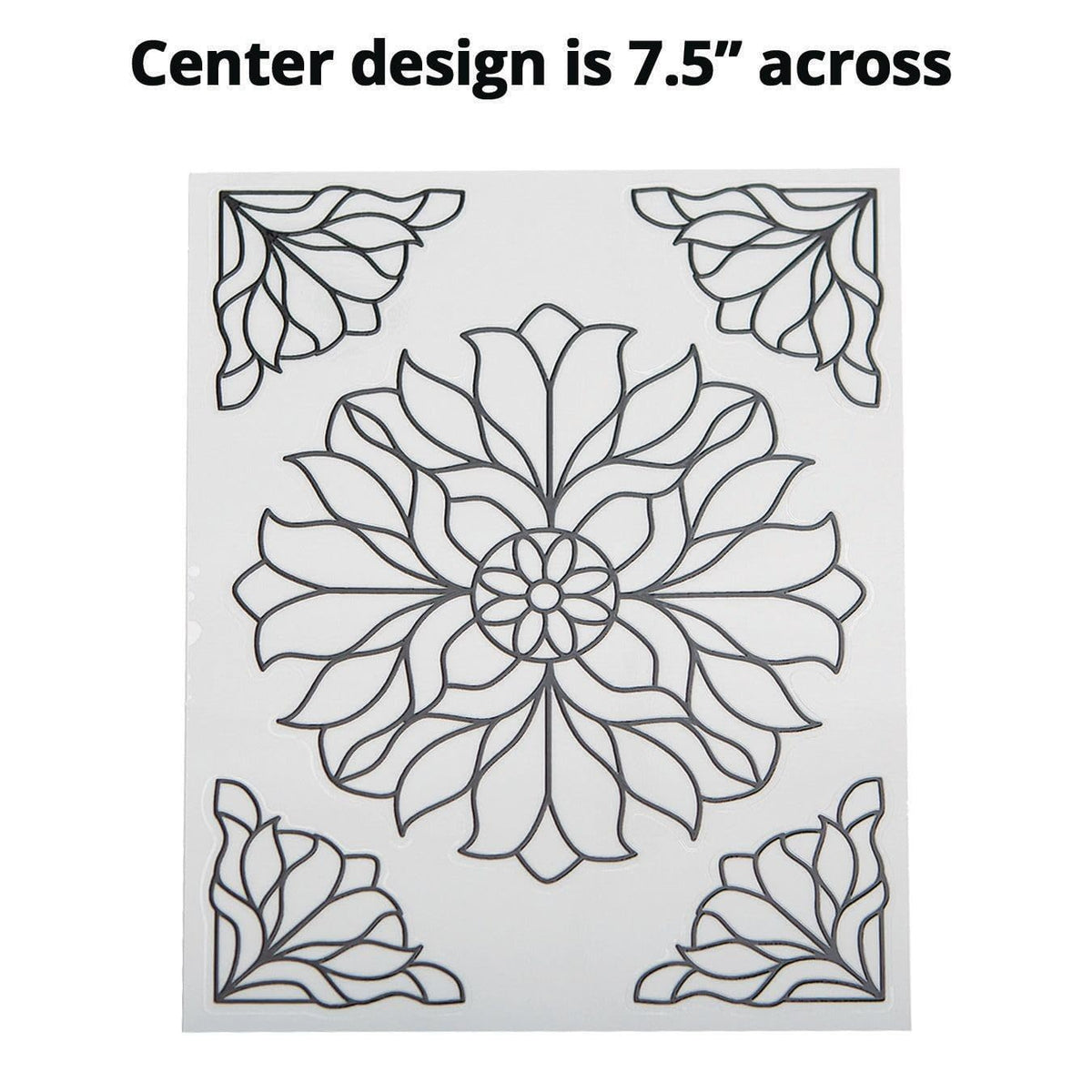 S&S Worldwide-CF-13531 Color-Your-Own Stained Glass Window Clings (Pack of 24), 7inx8in