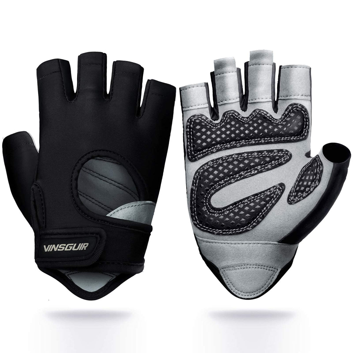 VINSGUIR Workout Gloves for Men and Women, Weight Lifting Gloves with Excellent Grip, Lightweight Gym Gloves for Weightlifting, Cycling, Exercise, Crosstraining, Pull ups, Fitness, Climbing and Rowing
