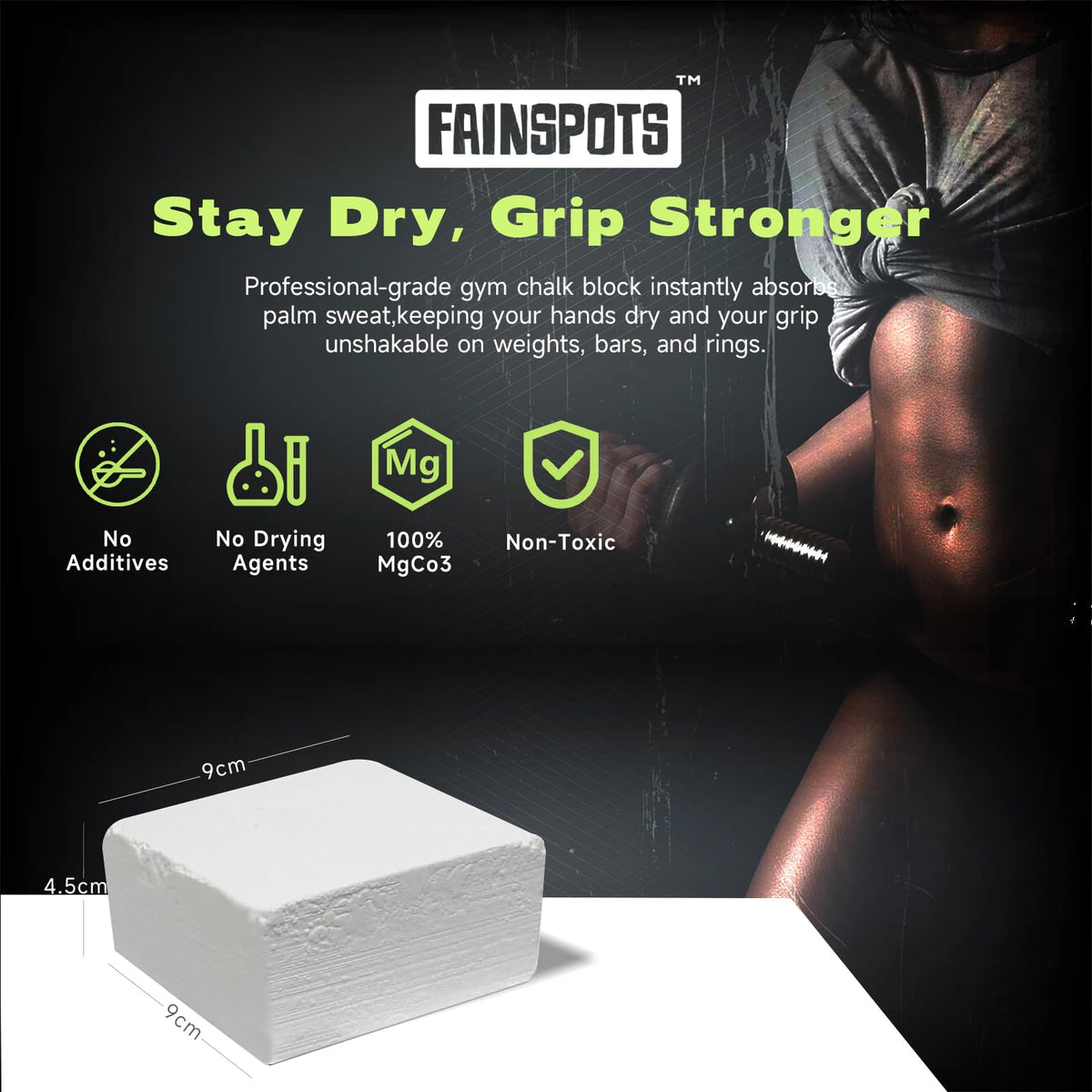 Gym Chalk Magnesium for Weight Lifting Chalk Powder，Magnesium Carbonate Athletic Chalk Block 8 Pcs Gifts for Rock Climbers Excellent Grip, Chalk Block for Gymnastics, Bouldering,Rock Climbing