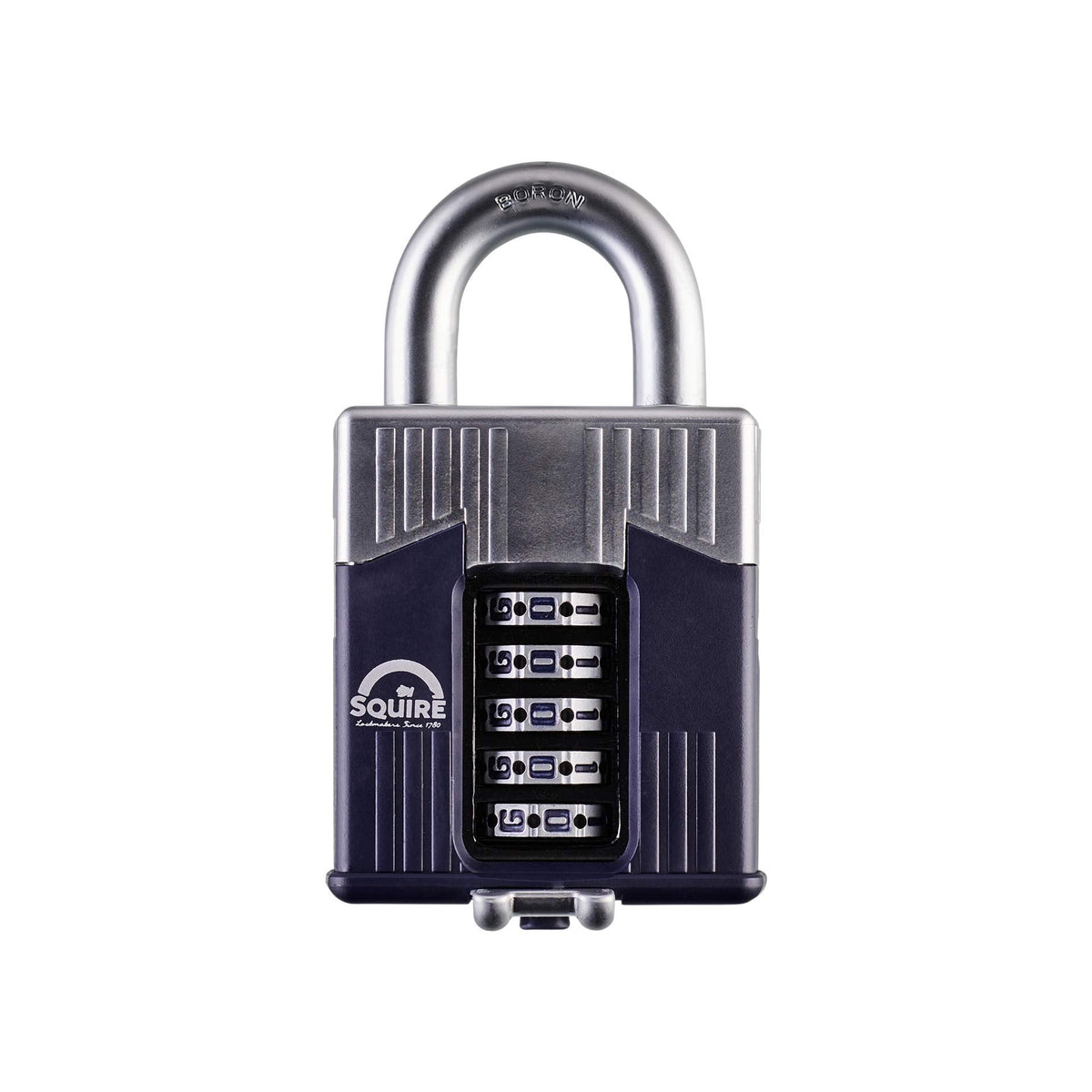 Henry Squire Warrior 5 Wheel Open Shackle Combination Padlock, 65 mm (Length)