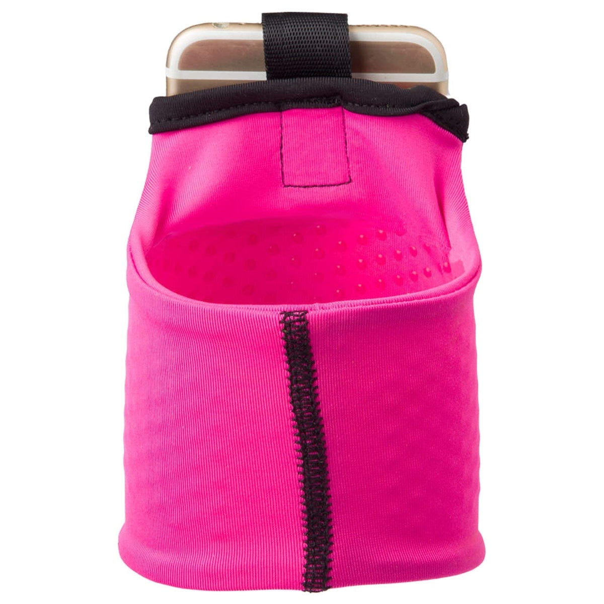 Sprigs Armband for iPhone 11/x/xr/8/7 Plus, Galaxy S10/S9, Google Pixel 4. Lightweight & Comfortable Running Armband, Stretches to Fit All Phones with Case - Hot Pink, Medium