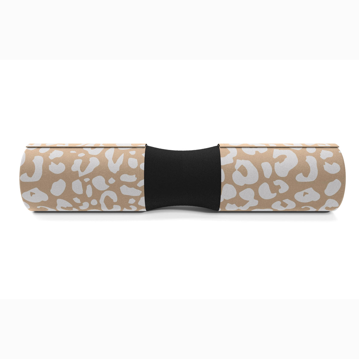 FITGIRL - Squat Pad and Hip Thrust Pad for Leg Day, Barbell Pad Stays in Place Secure, Thick Cushion for Comfortable Squats Lunges Glute Bridges, Olympic Bar and Smith Machine (Deluxe Beige Leopard)