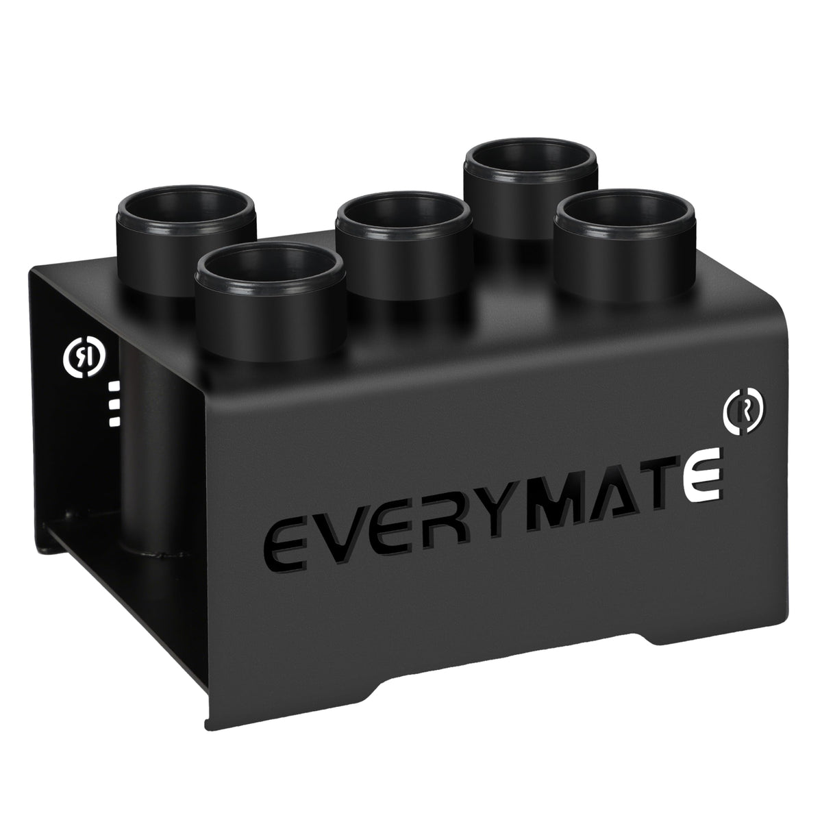 EVERYMATE 5 Barbell Holder, Vertical Olympic Bar Rack, Gym Vertical Storage Fits 2-Inch Barbells,Home Garage Gym Organize