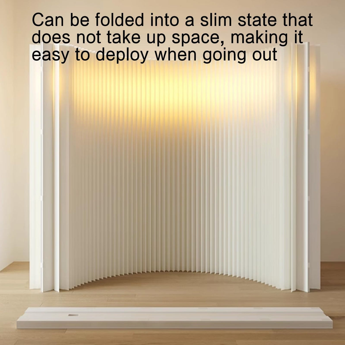 Portable Folding Paper Room Divider - Lightweight Retractable Partition for Easy Room Separation, Ideal for Home, Office, and Event Use