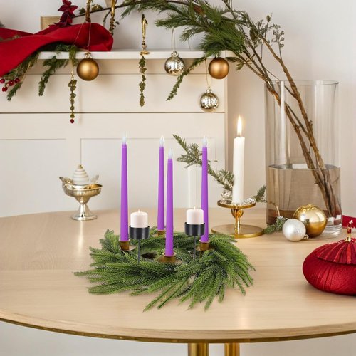 DOITOOL Metal Candle Holder Stakes - 10pcs Heavy Duty Taper Candlestick Holders for Weddings & Gardens