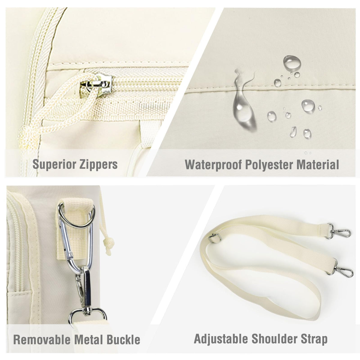 MOSISO Gym Bag for Women, Travel Duffle Weekender Overnight Workout Carry on Small Tote Sport Gym Duffle Bag with Shoe Compartment&Wet Pocket&Water Bottle Holder for Fitness, Yoga, Weekend, Beige