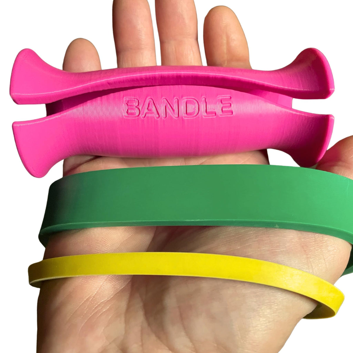 Bandles™ - True Ergonomic Resistance Band Handles | Unleash the Full Potential of Pain-Free, Full-Body Workouts | Durable & Comfortable for High-Intensity Training (2 Handles) (Purple, Standard)