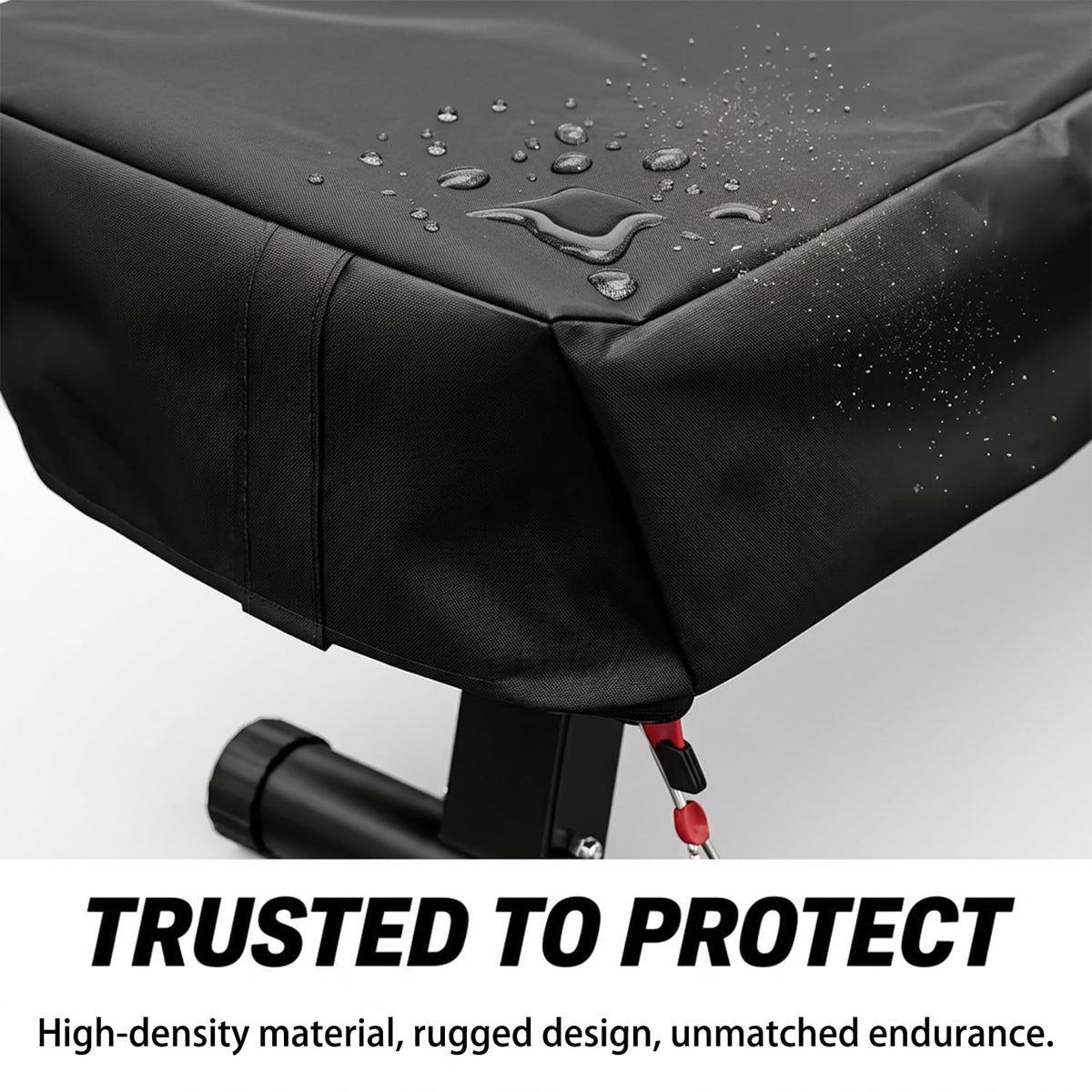 Weight Bench Cover 50" – Waterproof 190T Silver-Coated Polyester Taffeta Workout Bench Cover with Drawstring, Exercise Equipment Protective Cover for Indoor Outdoor Use