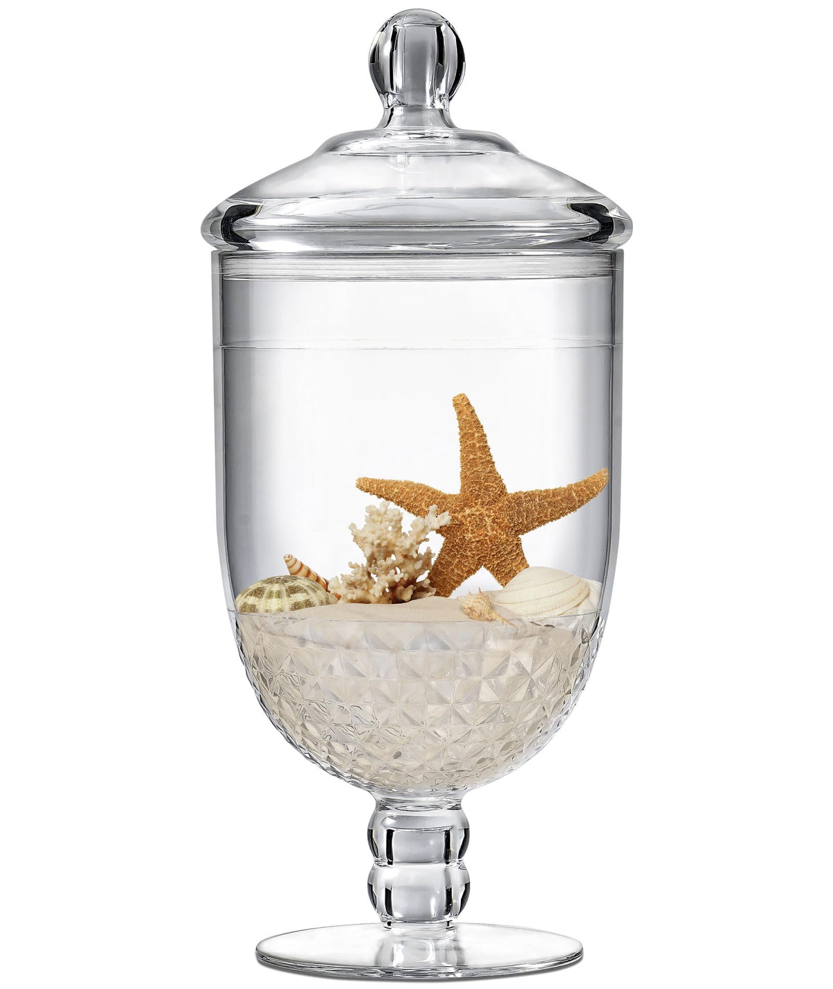 Moflekja Apothecary Jar with Airtight Lid in Premium Acrylic Plastic, Decorative Weddings Candy Buffet, Elegant Storage Jar, 50-Ounce