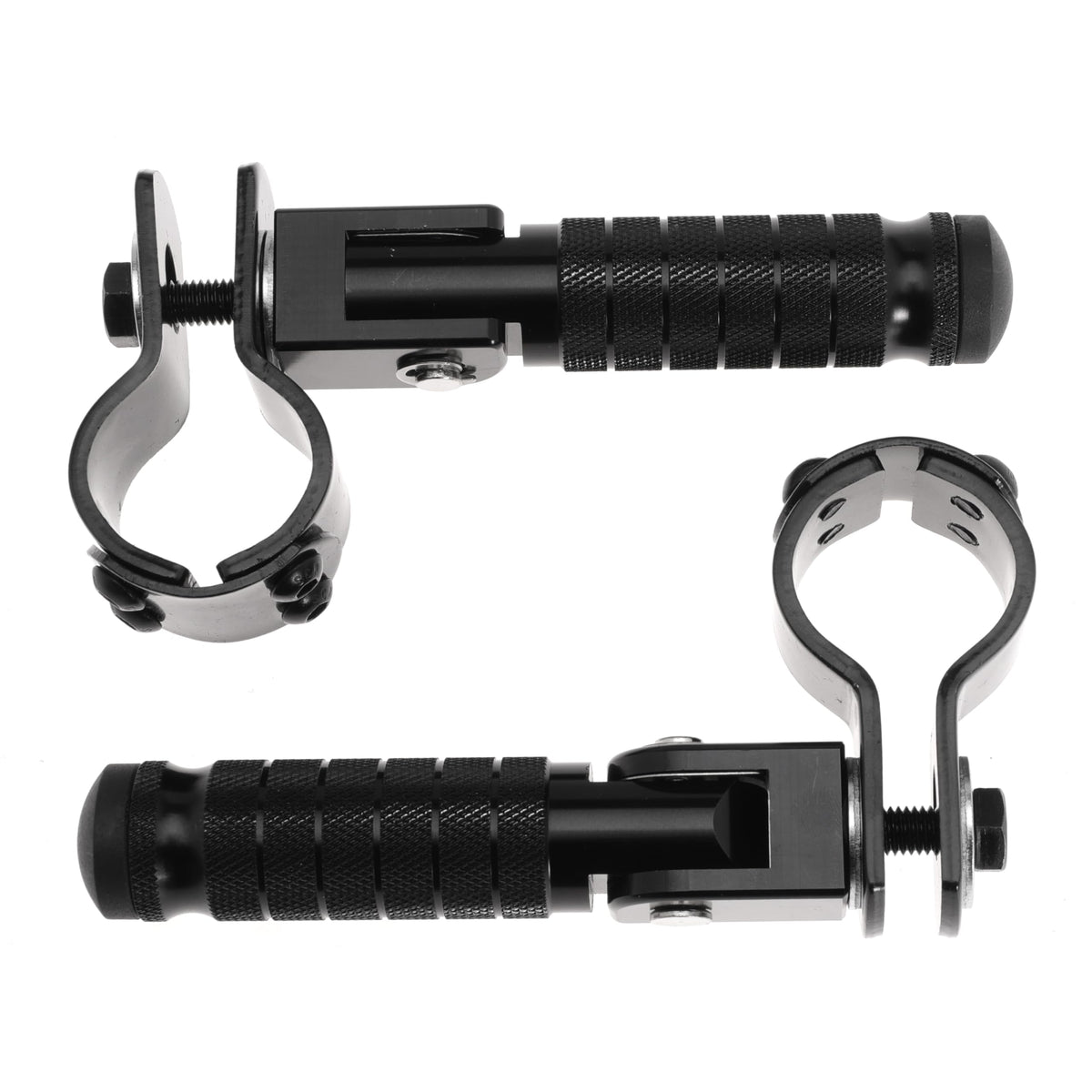 M8 Motorcycle Footrests For Yamaha For Honda For Suzuki For Aprilia 90 Degree Foldable Footpegs Motorbike MiniBike Dirt Pit Bike CNC Motorcycle Folding Footpegs Rearsets Folded Footrest (Black)