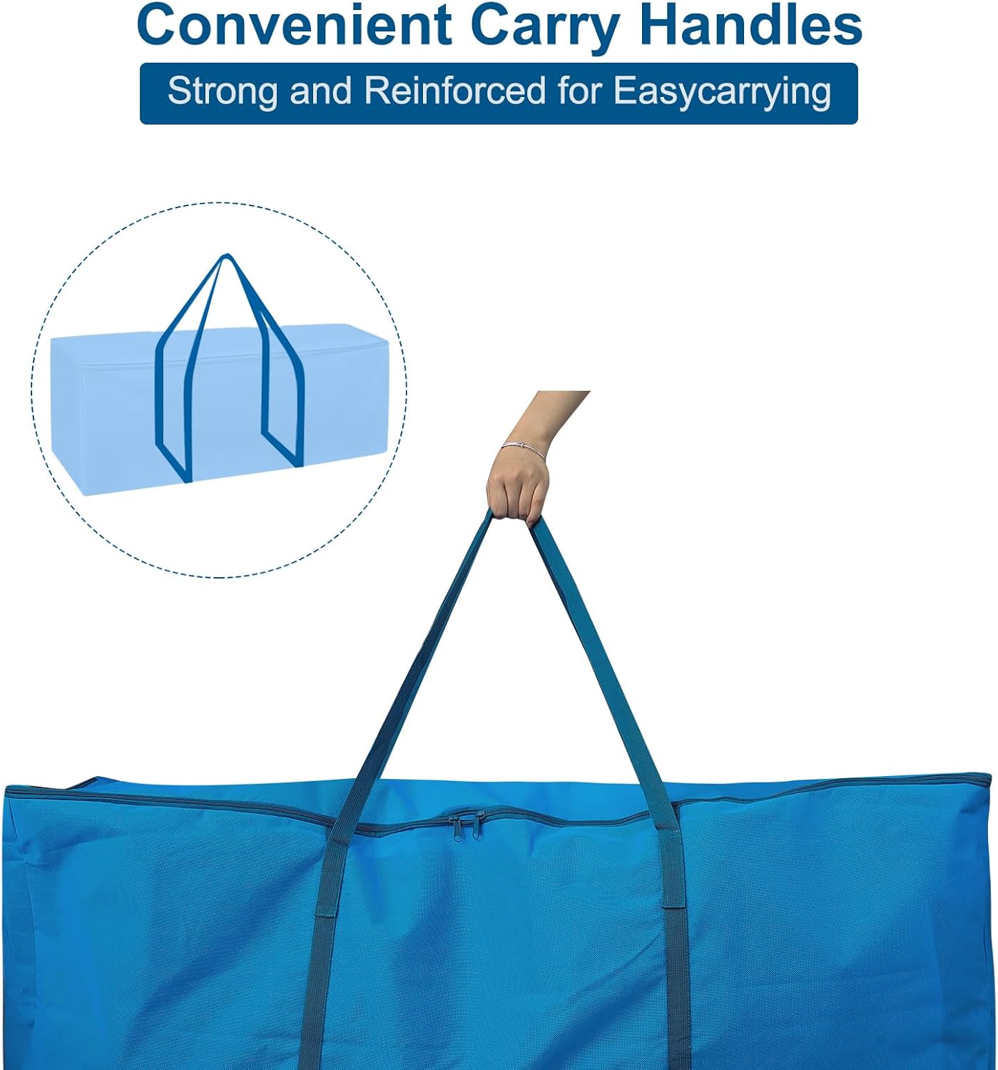 Skiennix Christmas Tree Storage Bag - Durable Cloth for 7.5 ft Artificial Trees | Reinforced Handles & Dual Zippers