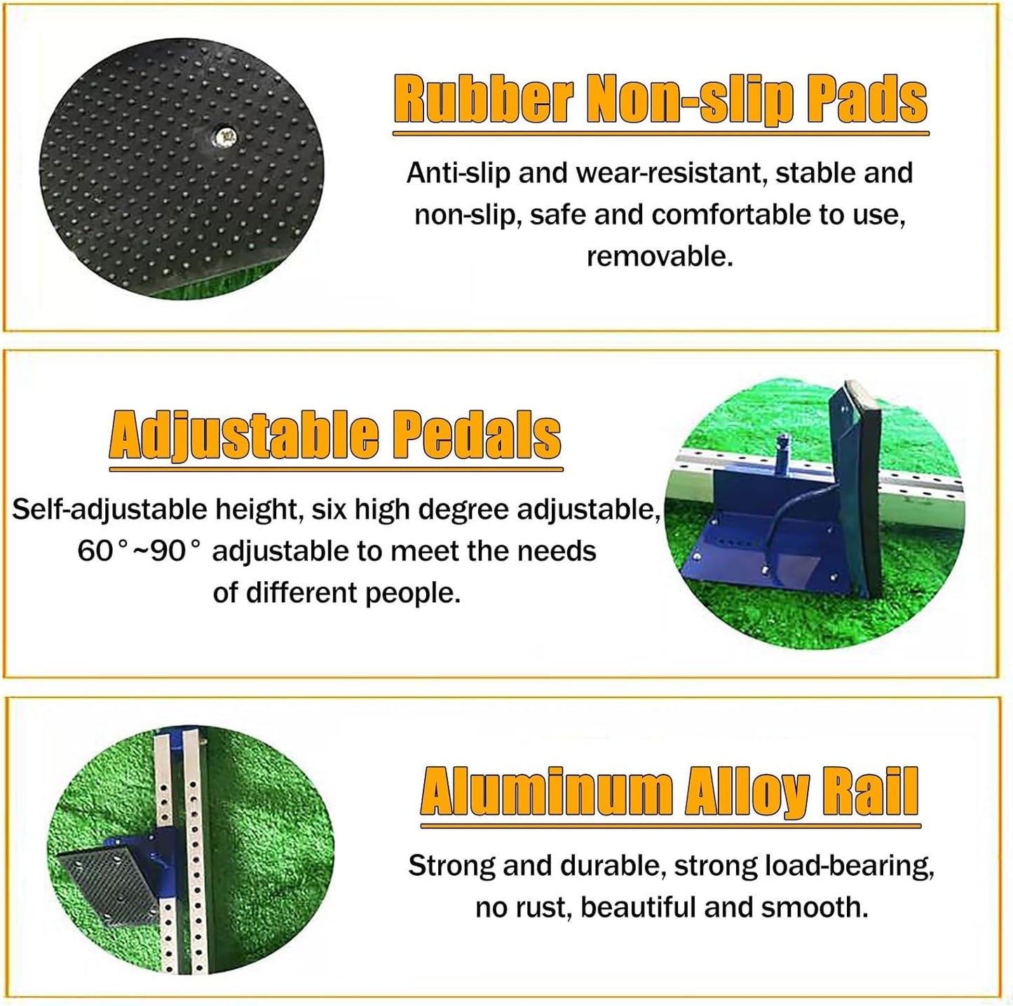 DNYSYSJ Starting Block - Multi-Function Athletics Track Starting Block 6 Adjustable Pedal Angle Sprinter Starting Block