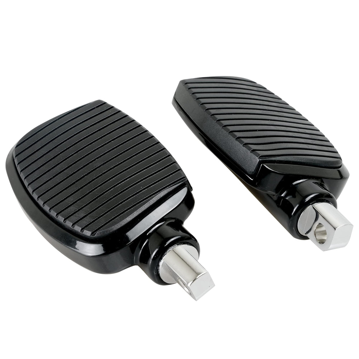 SWESGI Motorcycle Passenger Mini Board Floorboards Footpegs Pedals Footrests Highway Pegs with Anti-Slip Rubber Universal for Harley Davidson Dyna Touring Honda Suzuki Yamaha Triumph (Black)