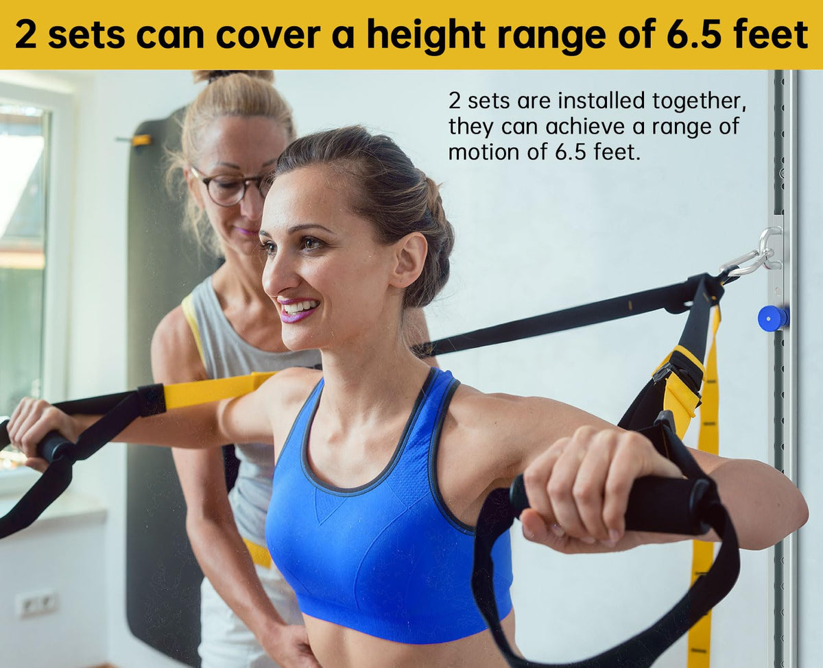 Wall Mount Anchor for Resistance Bands – Adjustable 40" Track with 35 Locking Positions, Heavy Duty Home Gym System – 400+ lbs Capacity, Hardware Included（1 Track）