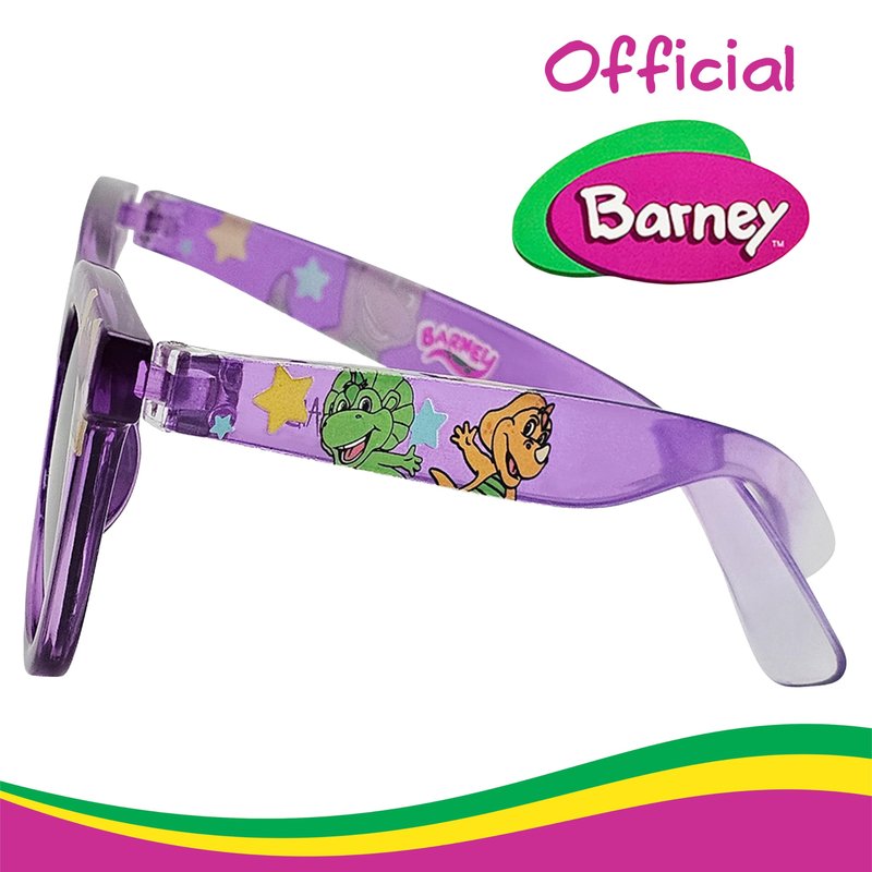 ARKAID Official Barney Sunglasses for Kids | Purple Dinosaur Shades for Fans | Safe UV 400 | One Size Fits Most Kids
