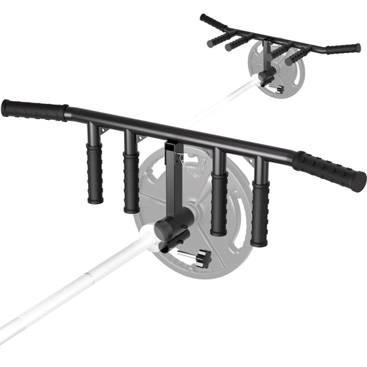 VivaZen Landmine T-Bar Row Handle Attachment – Multi-Grip for 1” or 2” Olympic Bars, Non-Slip Rubber Grips – Strength Training & T-Bar Row Accessory