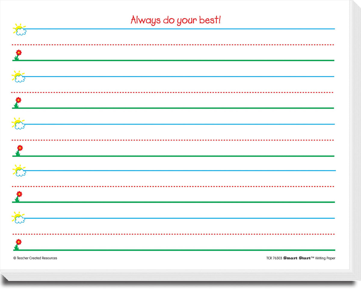 Teacher Created Resources Smart Start K-1 Writing Paper: 360 Sheets (TCR76503)