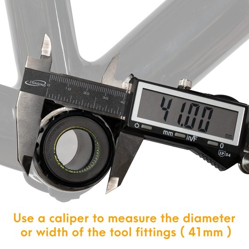 BikeHand Bike Bicycle 16-Notch 41mm External Bottom Bracket Install Removal Tool - Compatible with Shimano BBR60, MT800 & Other 16-Notch Bottom Bracket Cups