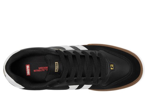 Globe Men's Encore-2 Skate Shoe, Black/White/Tobacco, 8