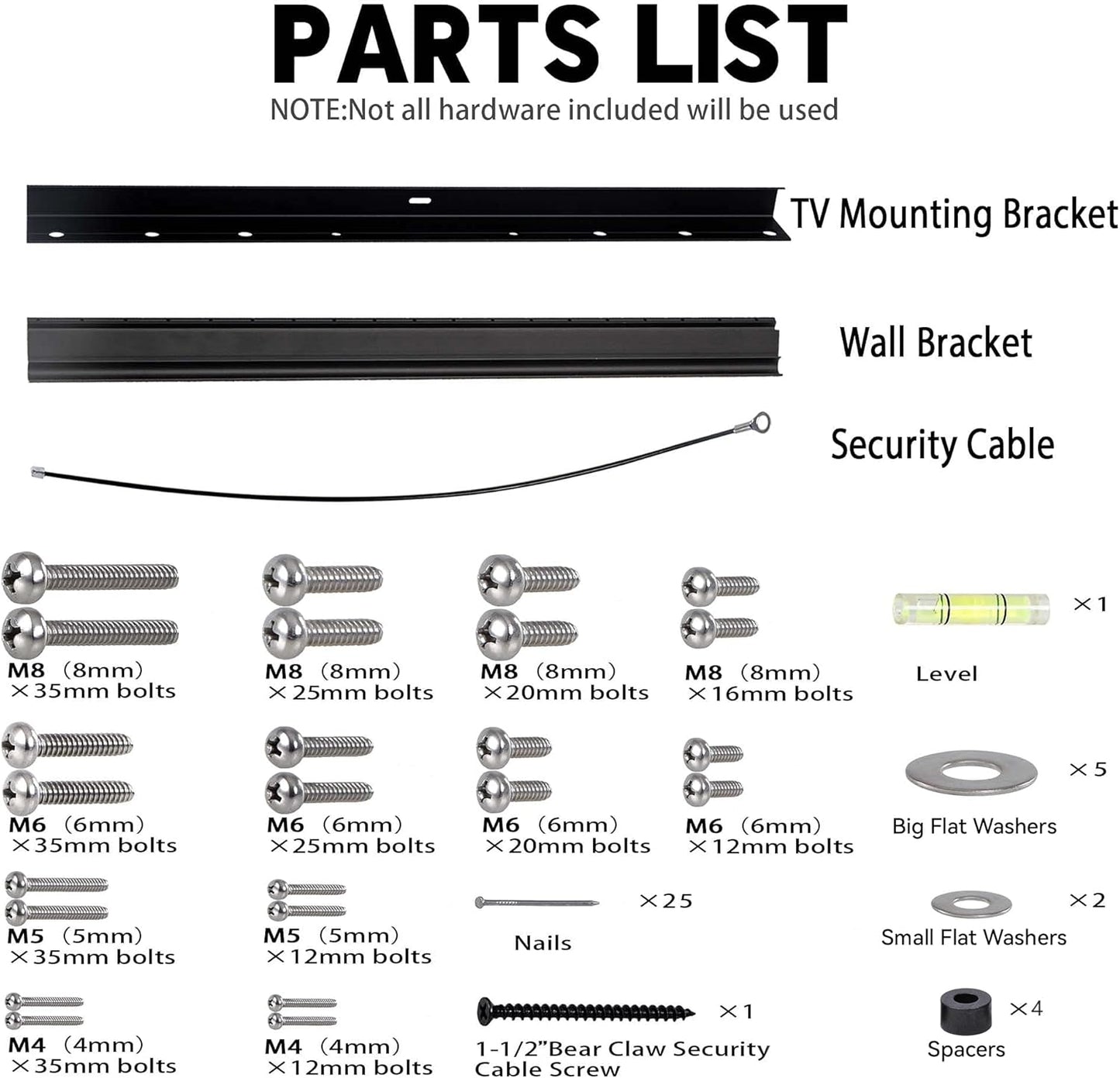 No Stud TV Wall Mount by [Brand Name] - Easy Install Drywall Hanger for 12-55 Inch TVs Up to 99 lbs | No Damage, No Drill