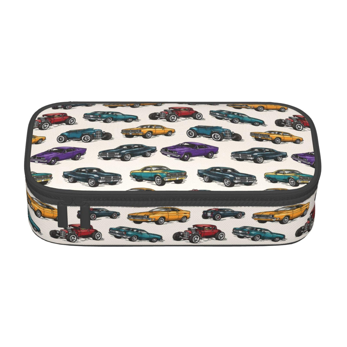 Geoocii Vintage Car Large Capacity Pencil Case Organizer Pencil Pouch Stationery With Zipper School Supplies Pencil Bag For Girls Boys Teens Adult Office