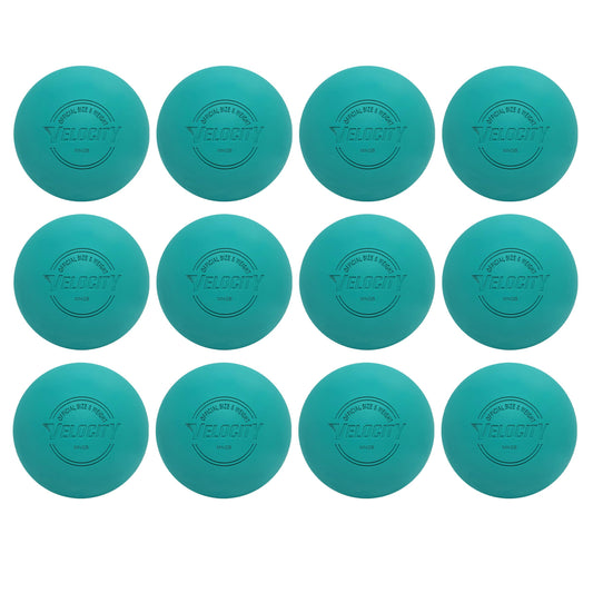 Velocity Practice Lacrosse Balls - 1, 2, 3, 6, 12, 18, 24, 36, 60 and 120 Packs - Official Size and Weight - Teal