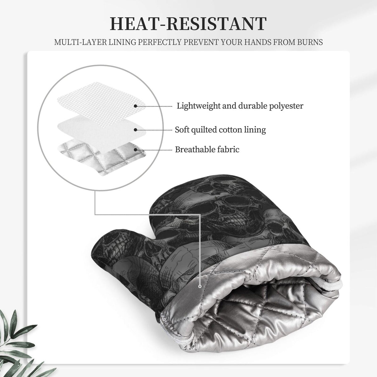 Scary Skull Halloween Horror Oven Mitts And Pot Holders Set Of 4 Silicone Heat Resistant Oven Mitten Potholders Non Slip Gloves Kitchen Decor For Bbq Cooking Grilling Baking