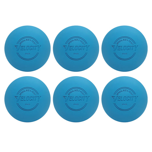 Velocity Practice Lacrosse Balls - 1, 2, 3, 6, 12, 18, 24, 36, 60 and 120 Packs - Official Size and Weight - Light Blue