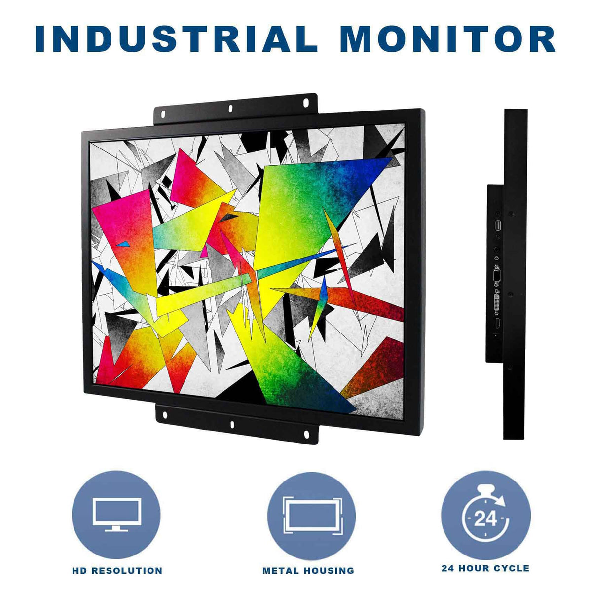 VSDISPLAY 19'' 1280x1024 IPS LCD Touchscreen Monitor 4:3 with VGA DVI Input for DIY Gaming/PC/Industrial Extra Display